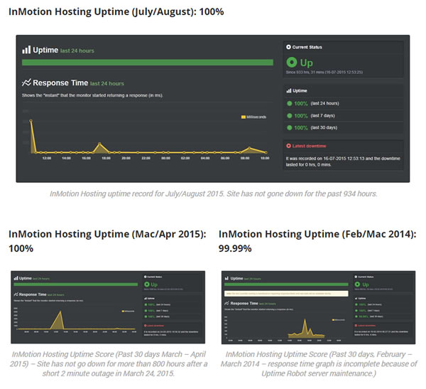 hosting uptime sample