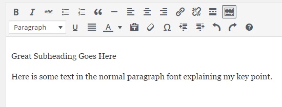 subheading-not-formatted