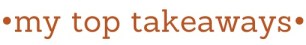 theme week top takeaways